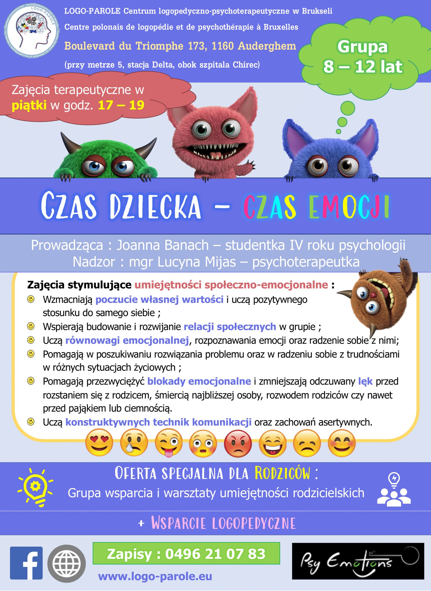 Grupa Terapeutyczna - Czas dziecka - Czas Emocji